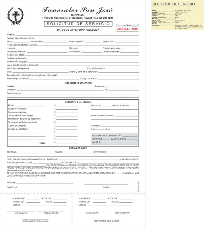 Solicitud de servicios