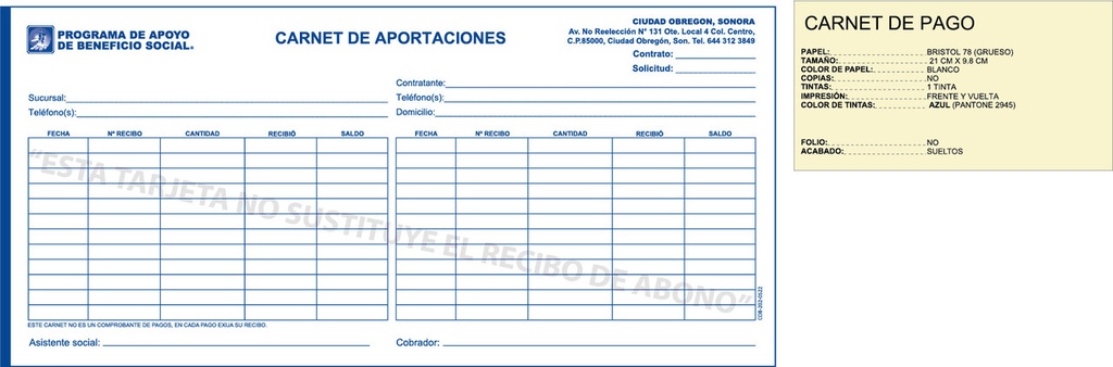 Carnet de pago