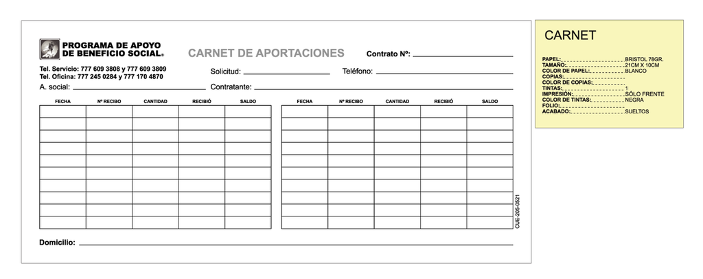 Carnet de pago