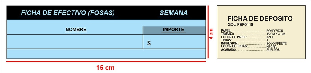 Ficha efectivo fosas