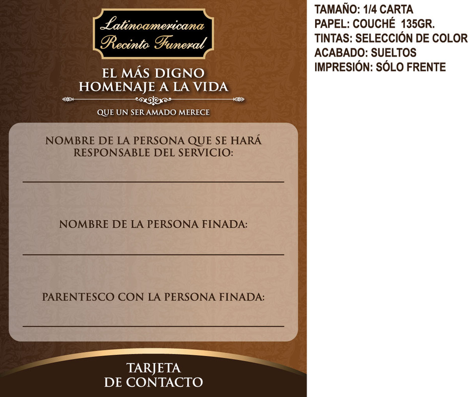 Tarjeta de contacto