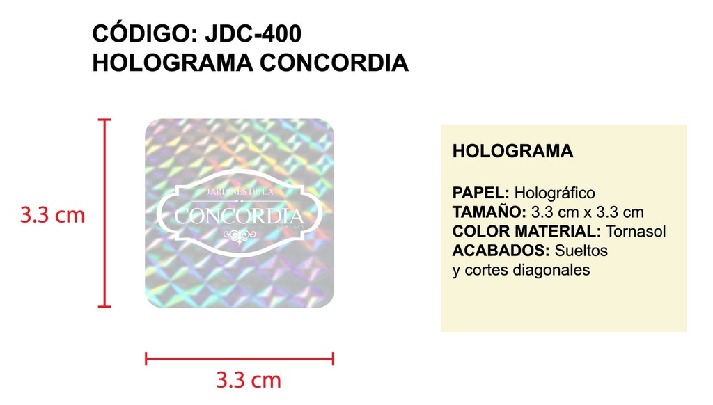 Holograma Concordia