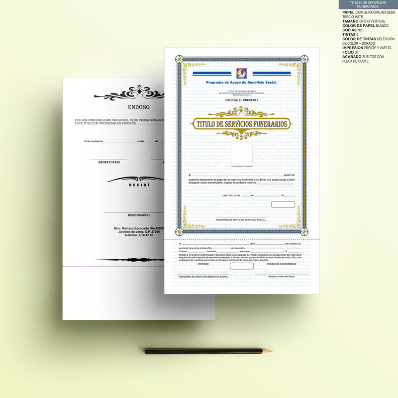 Titulo de servicio general