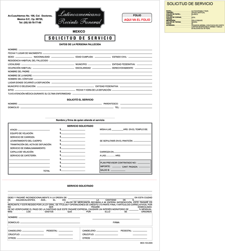 Solicitud de servicio