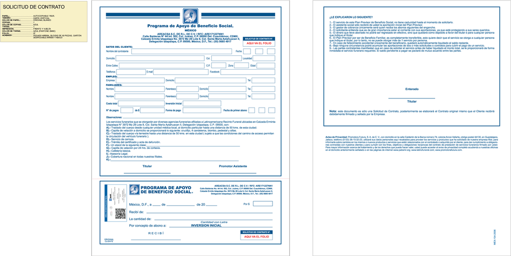 Solicitud contrato IZTAPALAPA  AREACSA
