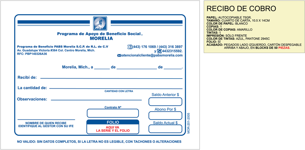 Recibo de cobro