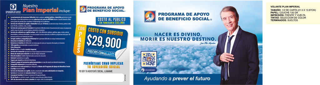 Volante plan imperial precio