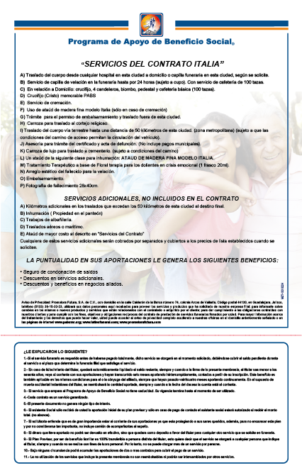 Solicitud contrato plan previsor italia premium