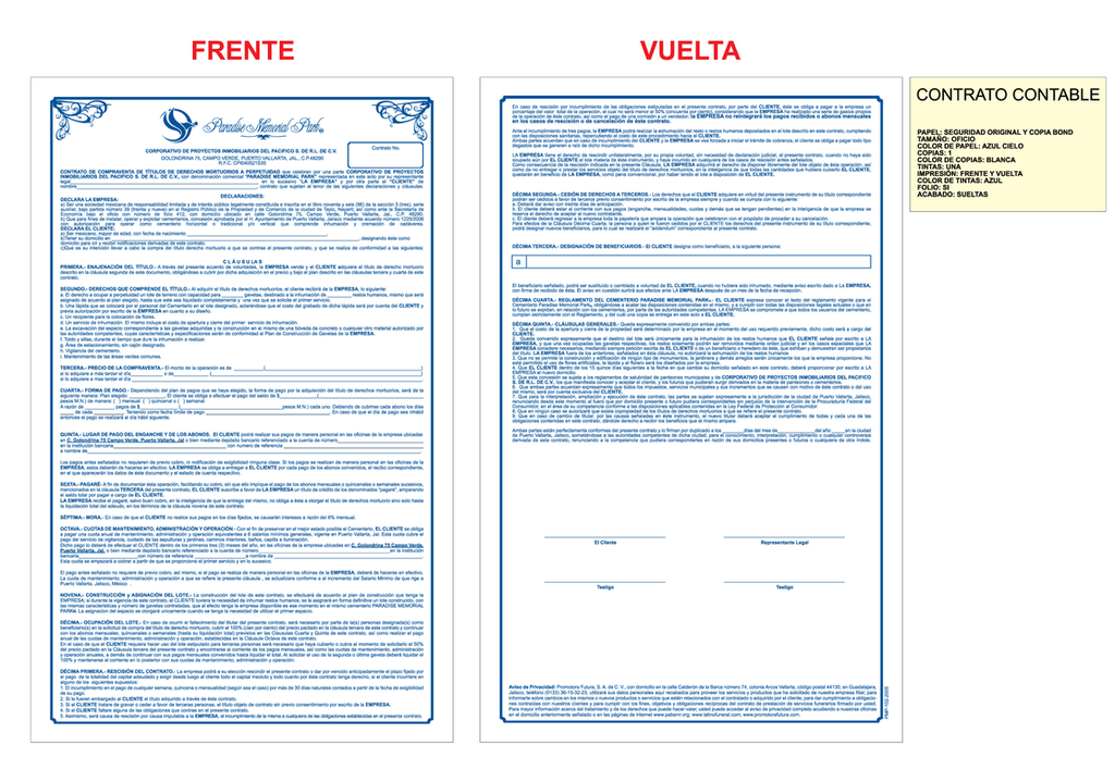 Contrato contable