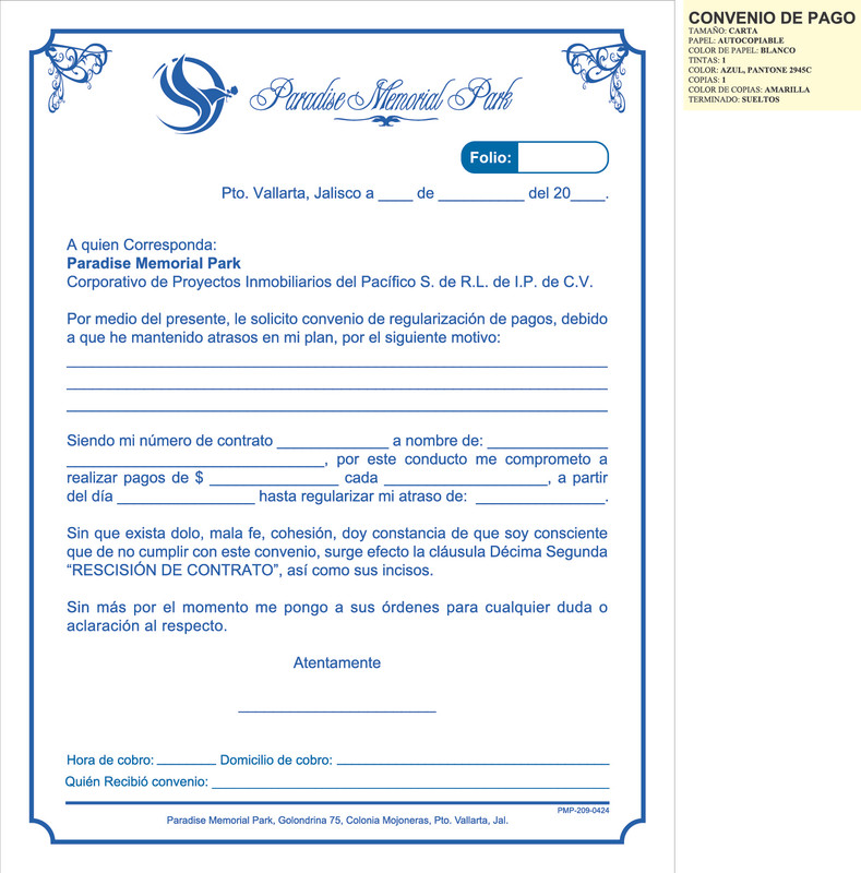 Convenio de pago