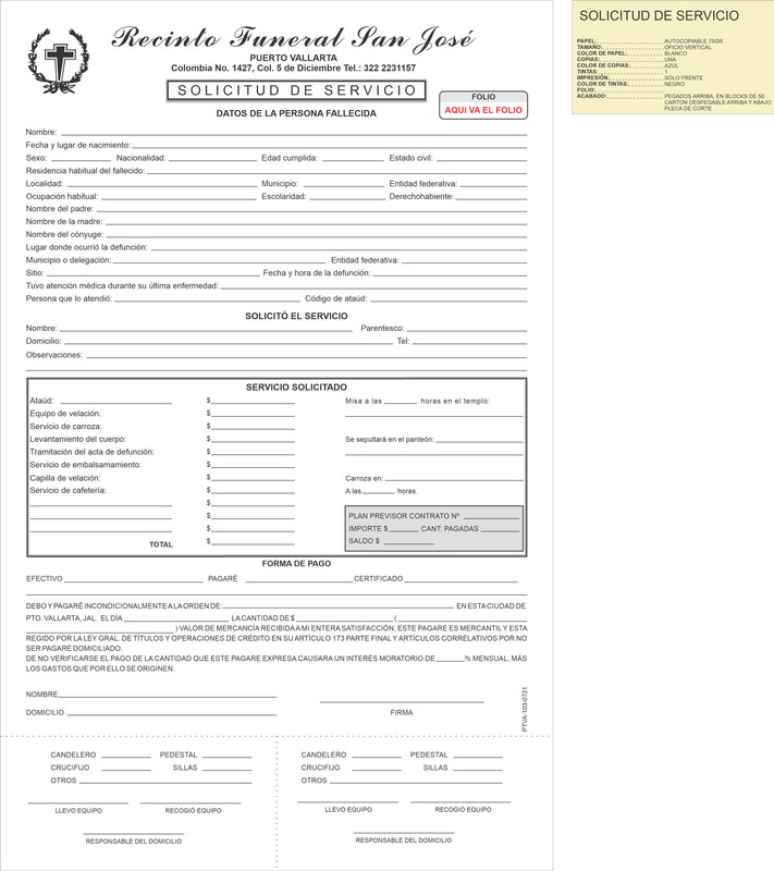 Solicitud de servicios