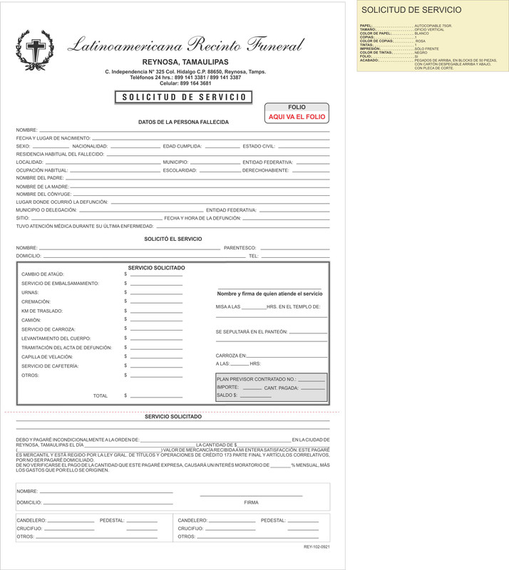 Solicitud de servicios