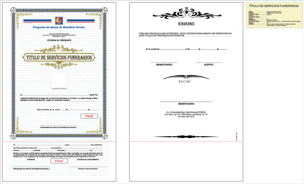 Titulo de servicio general