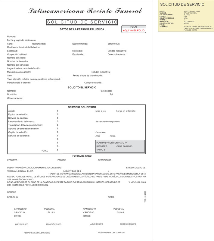 Solicitud de servicios