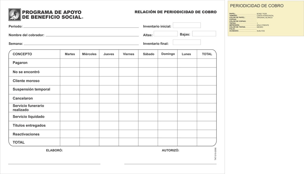Periodicidad de cobro