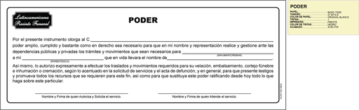 [ACAP-302] Poder autorización de servicio