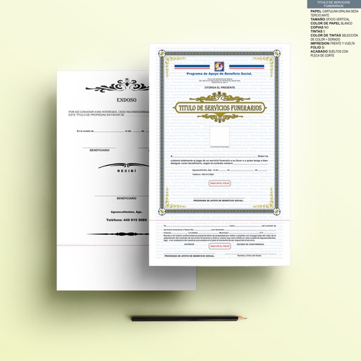 [AGS-301] Titulos de servicios
