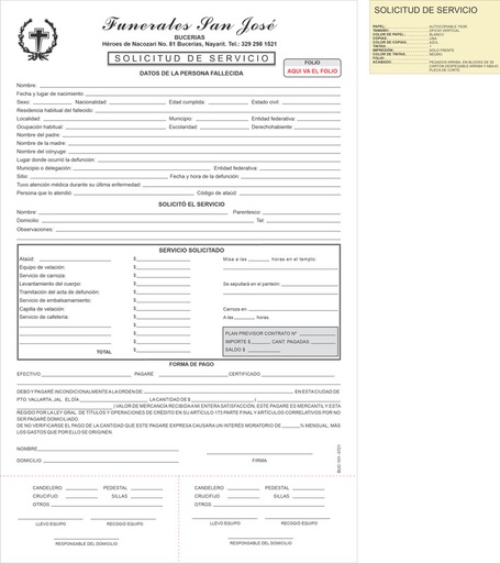 [BUC-101] Solicitud de servicios