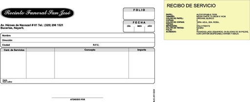 [BUC-201] Recibo de servicios