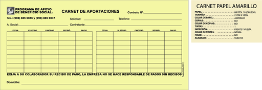 [CAN-205] Carnet de Pago