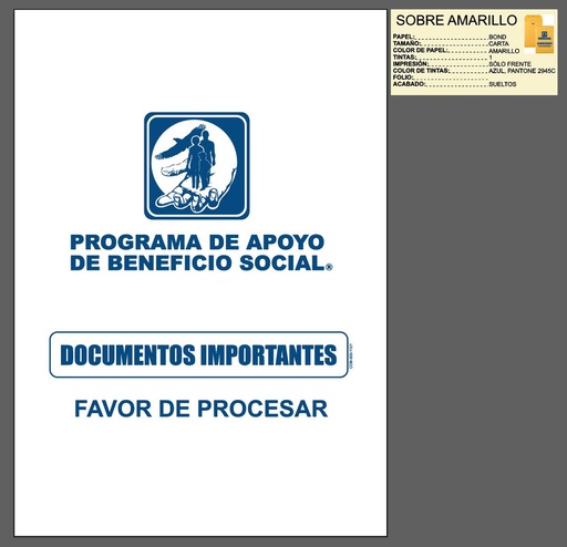 [COB-303] Sobre Amarillo Documentos Importantes