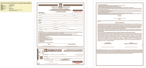 [COL-101] Solicitud de contrato planes previsores TC