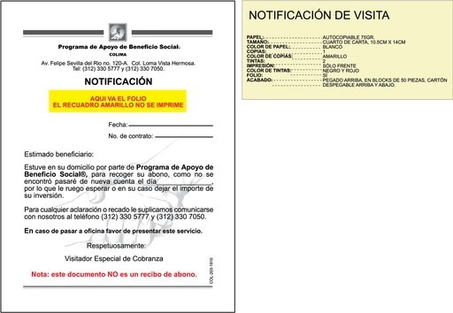 [COL-203] Notificacion de visita
