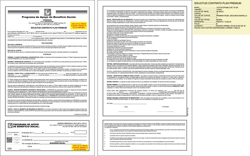 [ENS-110] Solicitud contrato plan premium Exequial tinta negra