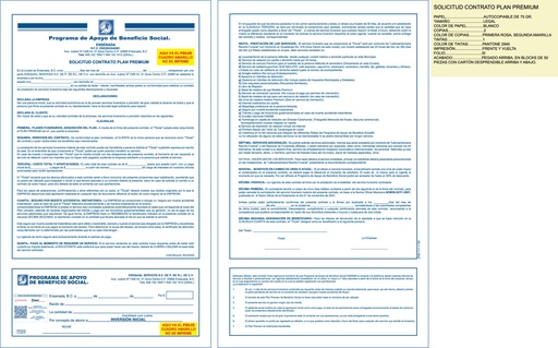 [ENS-111] Solicitud contrato plan premium Exequial tinta azul