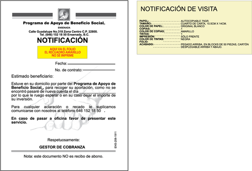 [ENS-208] Notificacion de visita