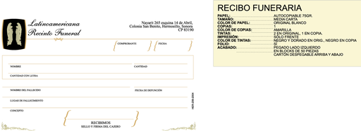 [HER-206] Recibo funeraria