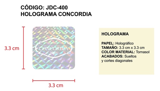 [JDC-400] Holograma Concordia