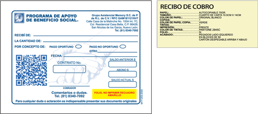 [MTY-203] Recibo de Cobro GAM TAZ