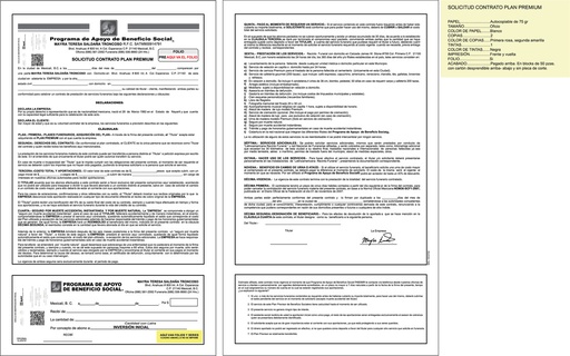 [MXL-103] Solicitud contrato plan premium MS