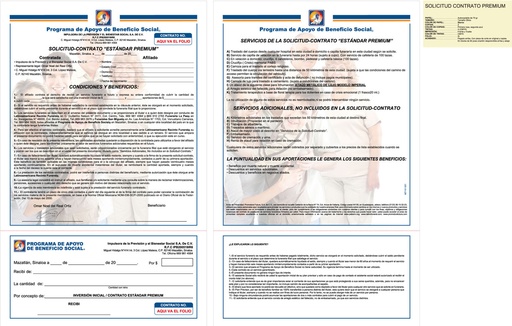 [MZT-101] Solicitud contrato plan previsor estandar premium
