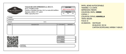 [PEVC-202] Recibo de Abono