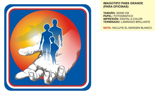 [PF-515] Imagotipo PABS grande para oficina