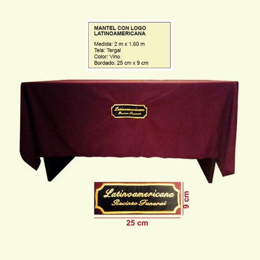 [PF-519] Mantel con logo Latinoamericana