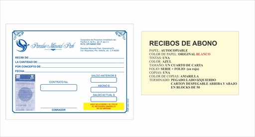 [PMP-202] Recibo de abono PMP