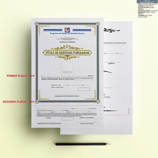 [PUE-303] Título de Servicios Funerarios