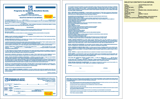 [ROS-105] Solicitud Contrato Imperial Exequial tinta azul