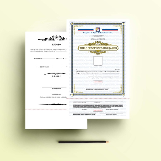 [SAL-303] Titulo de servicios funerarios