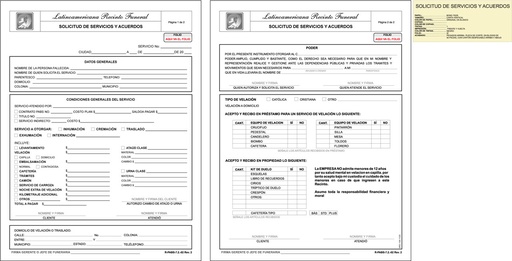 [SRC-104] Solicitud de servicios y acuerdos