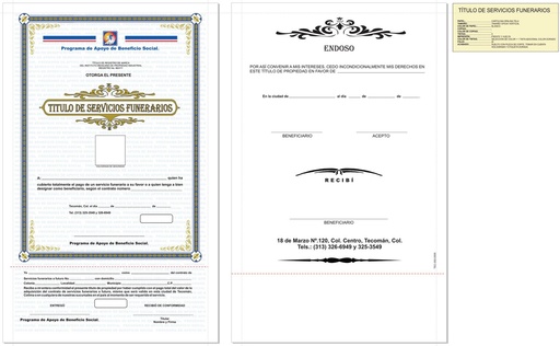 [TEC-302] Titulo de servicios funerarios