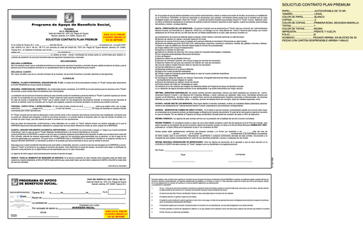 [TIJ-104] Solicitud contrato plan premium PAAF del norte SS