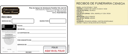[TIJ-210] Recibo de cobro LRF PAAF