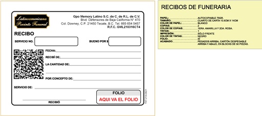 [TKT-214] Recibo de cobro LRF GML
