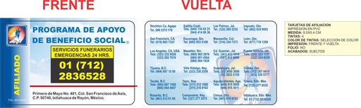 [TOL-303] Tarjeta de afiliacion Ixtlahuaca