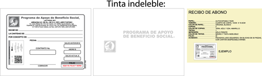 [VAR-201] Recibo de abono AREACSA
