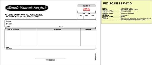 [VAR-203] Recibo de Servicio